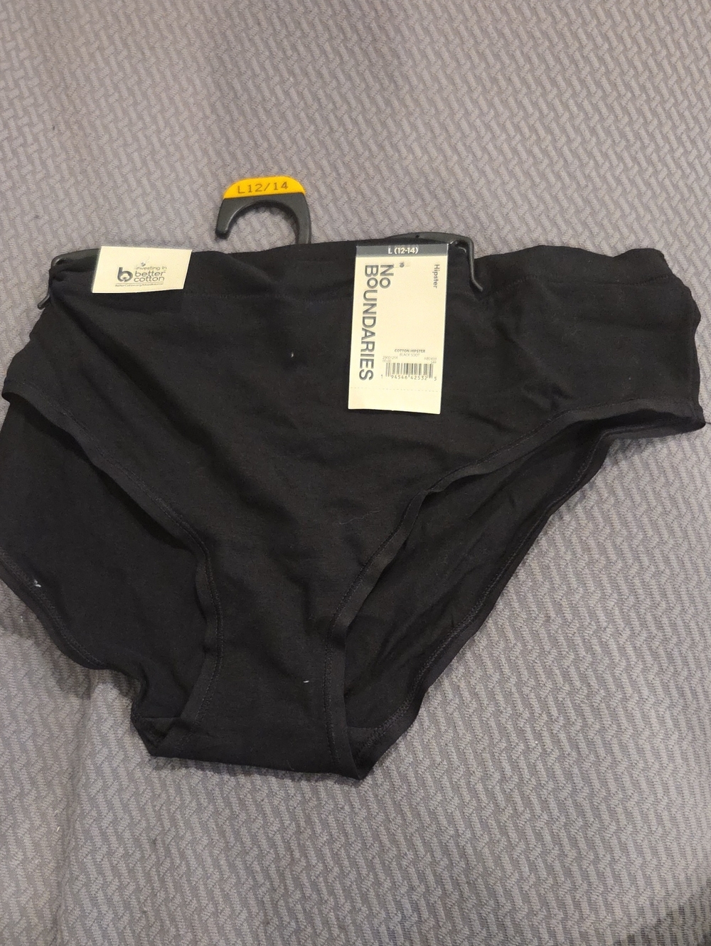 No Boundaries Black Ladies' Hipster Briefs